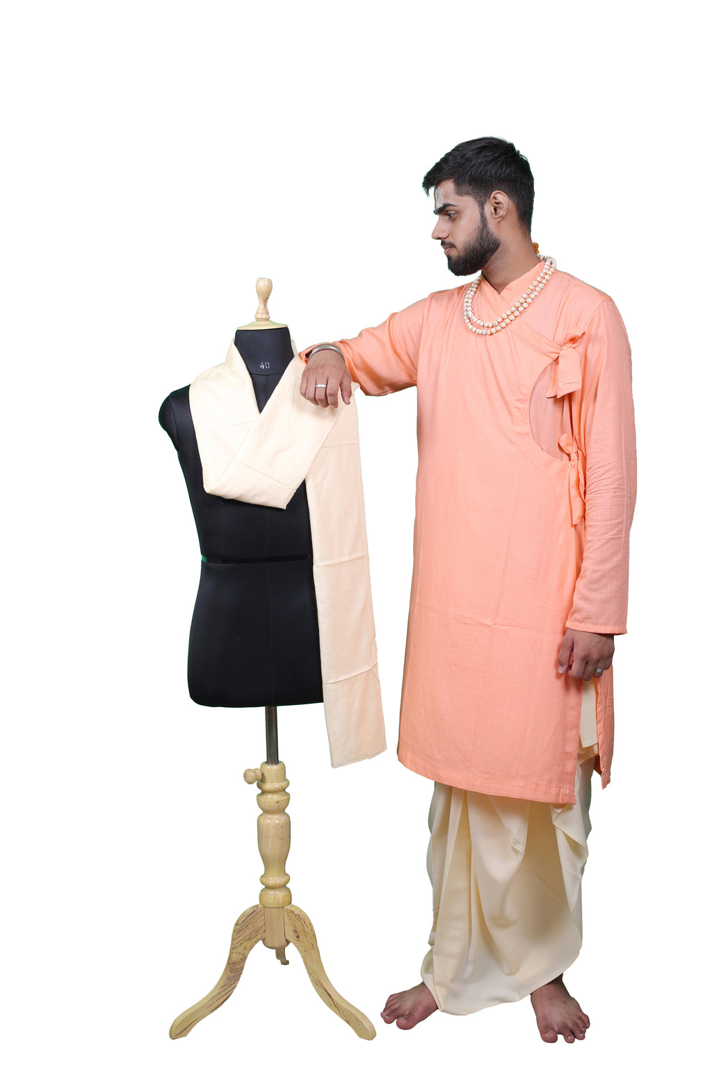 Heritage Bhagalpuri Bagalbandhi Saffron