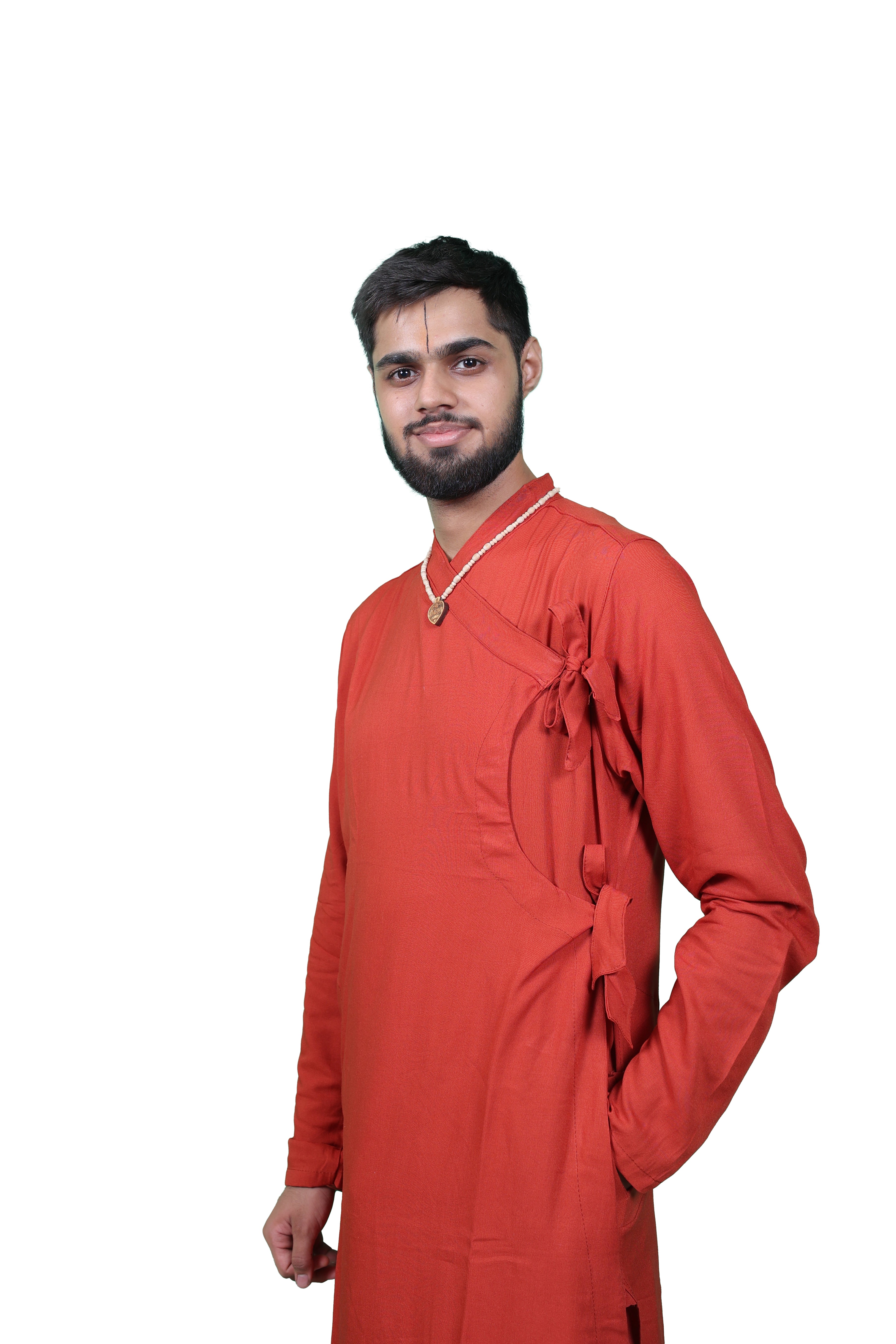 Heritage Bhagalpuri Bagalbandhi Red-Ochre