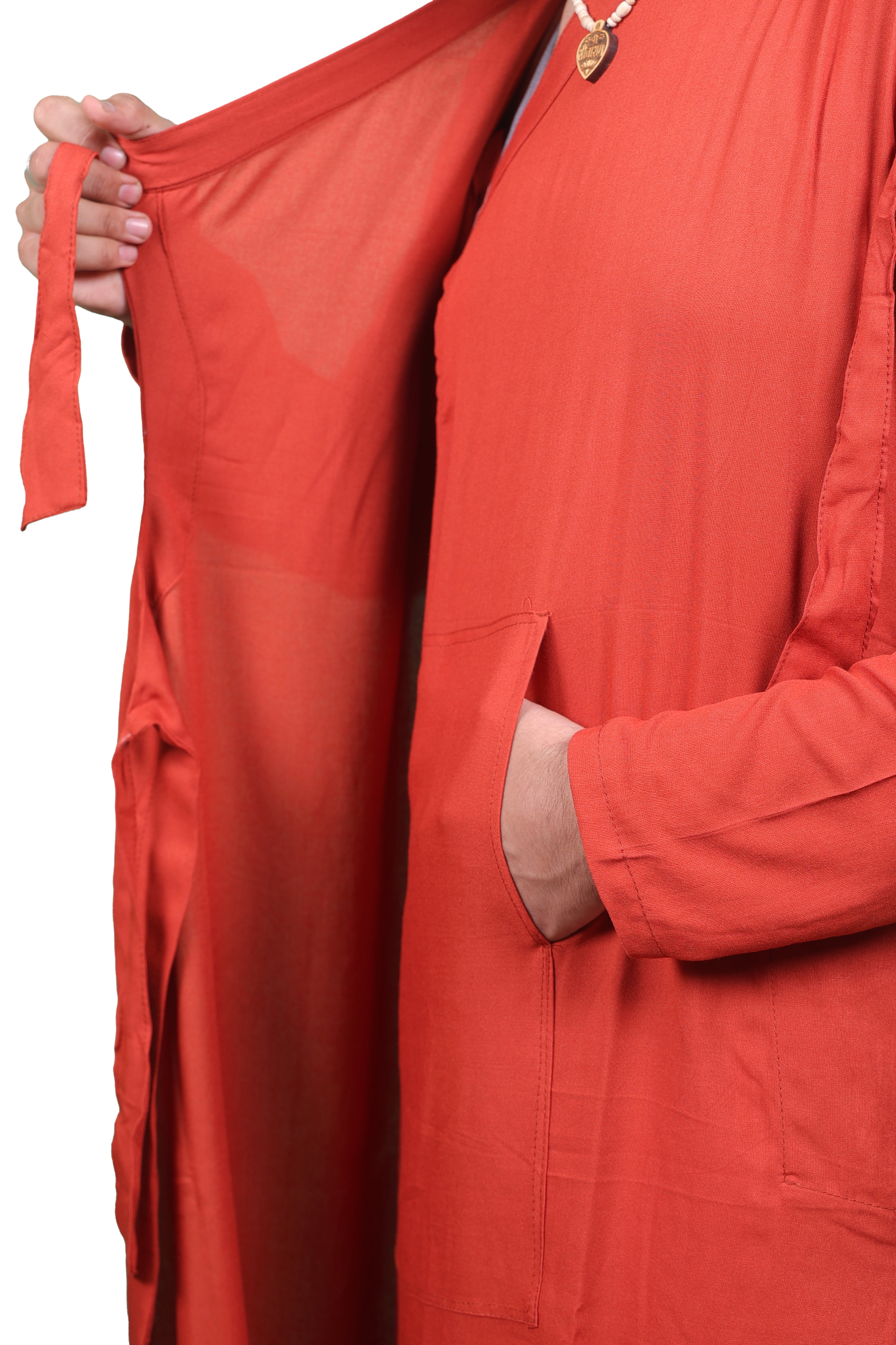 Heritage Bhagalpuri Bagalbandhi Red-Ochre