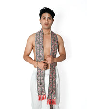 Pushkar Pant style  dhoti and dupatta