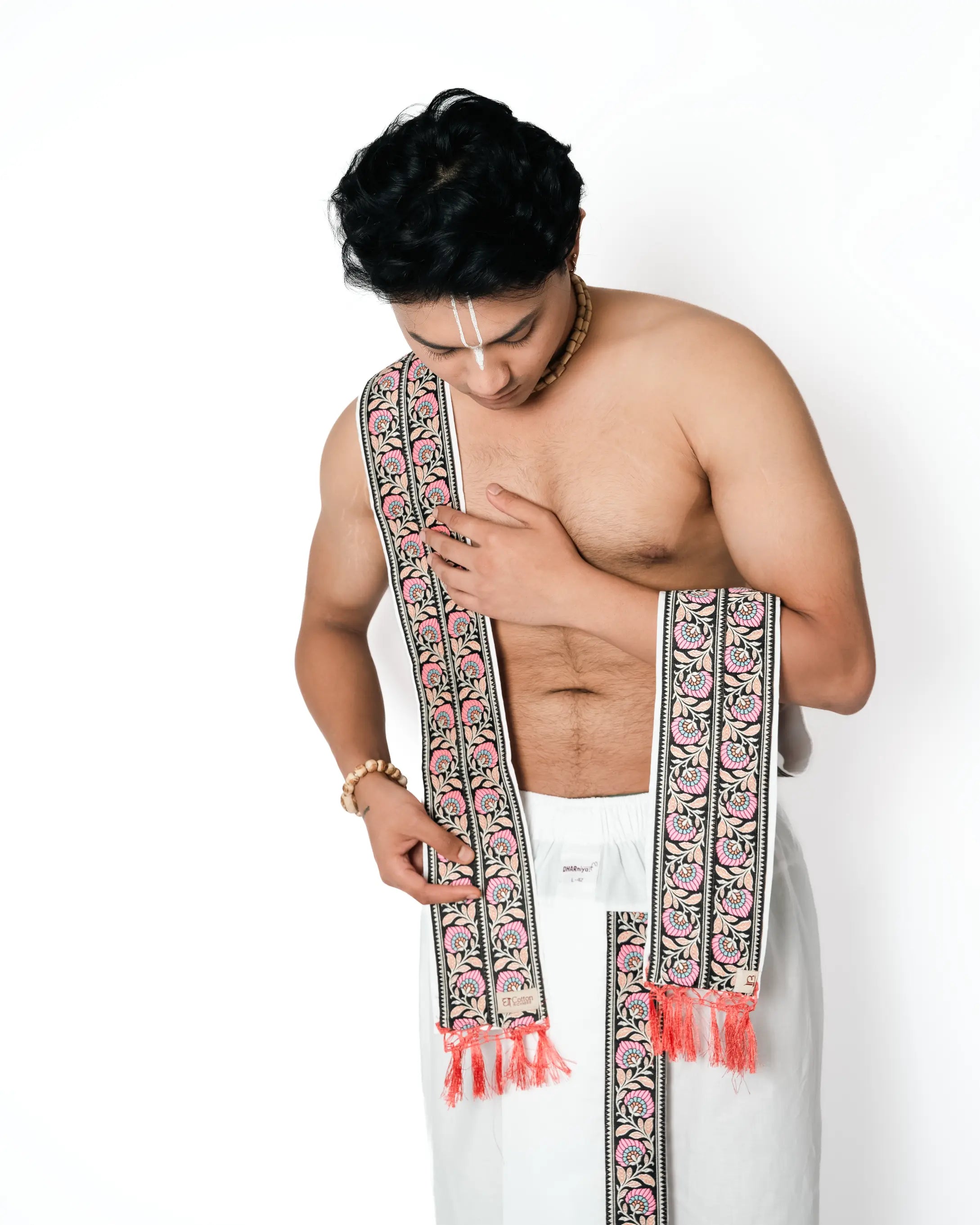 Pushkar readymade dhoti and dupatta