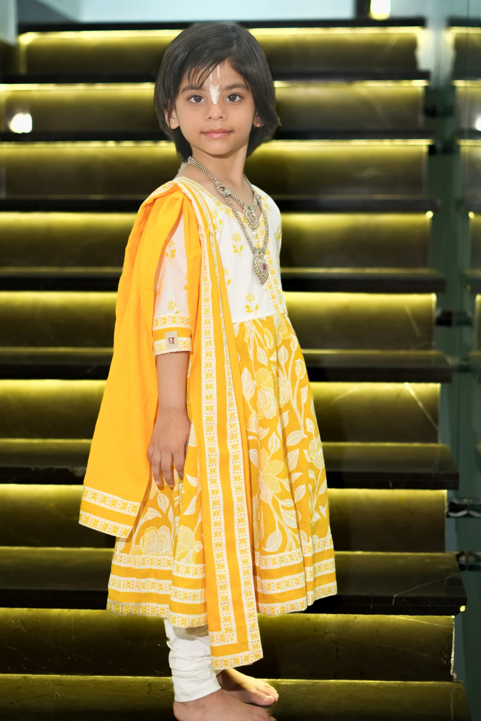 kutumb Peetambara- Baccha Anarkali Set