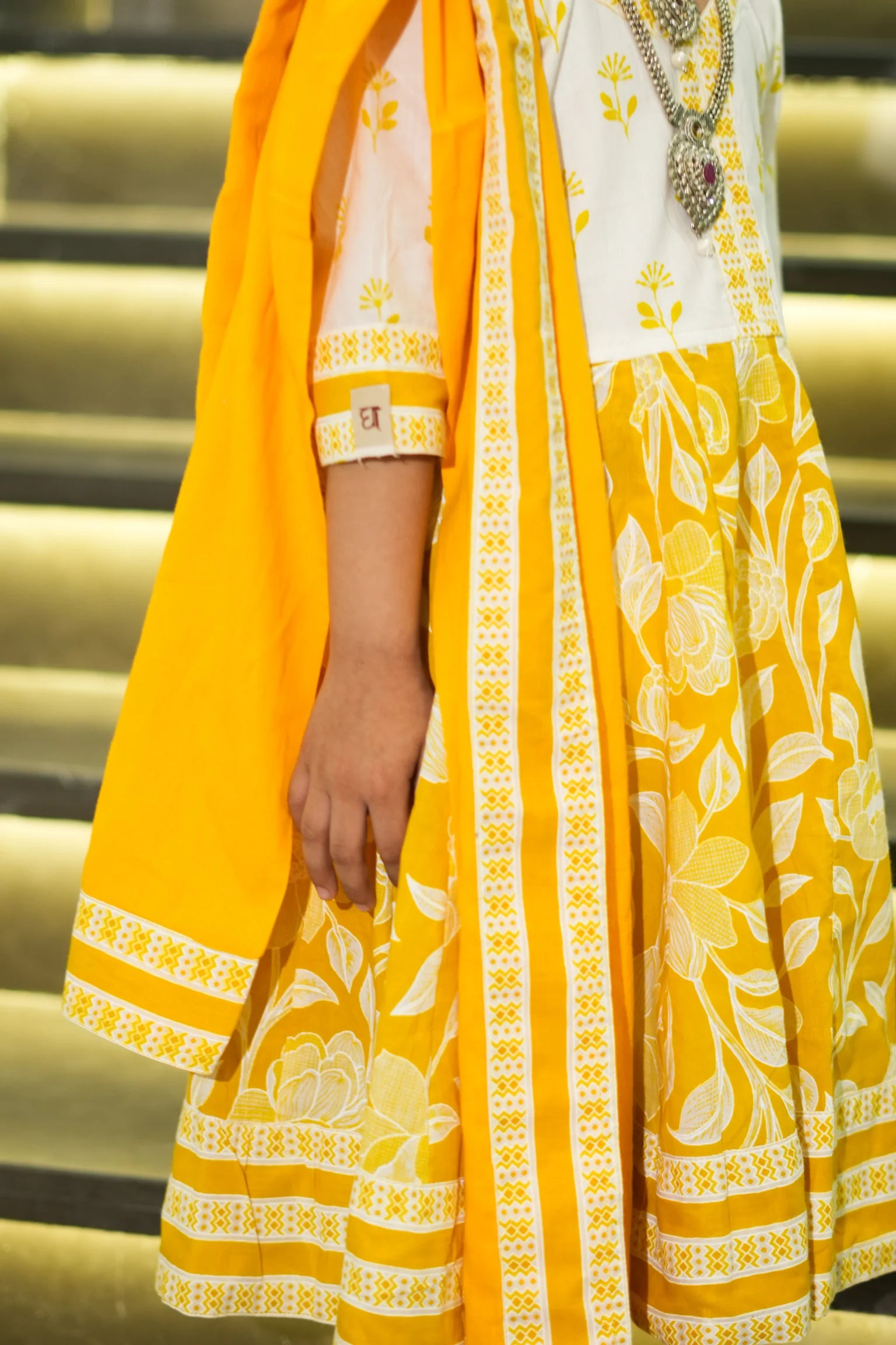 kutumb Peetambara- Baccha Anarkali Set