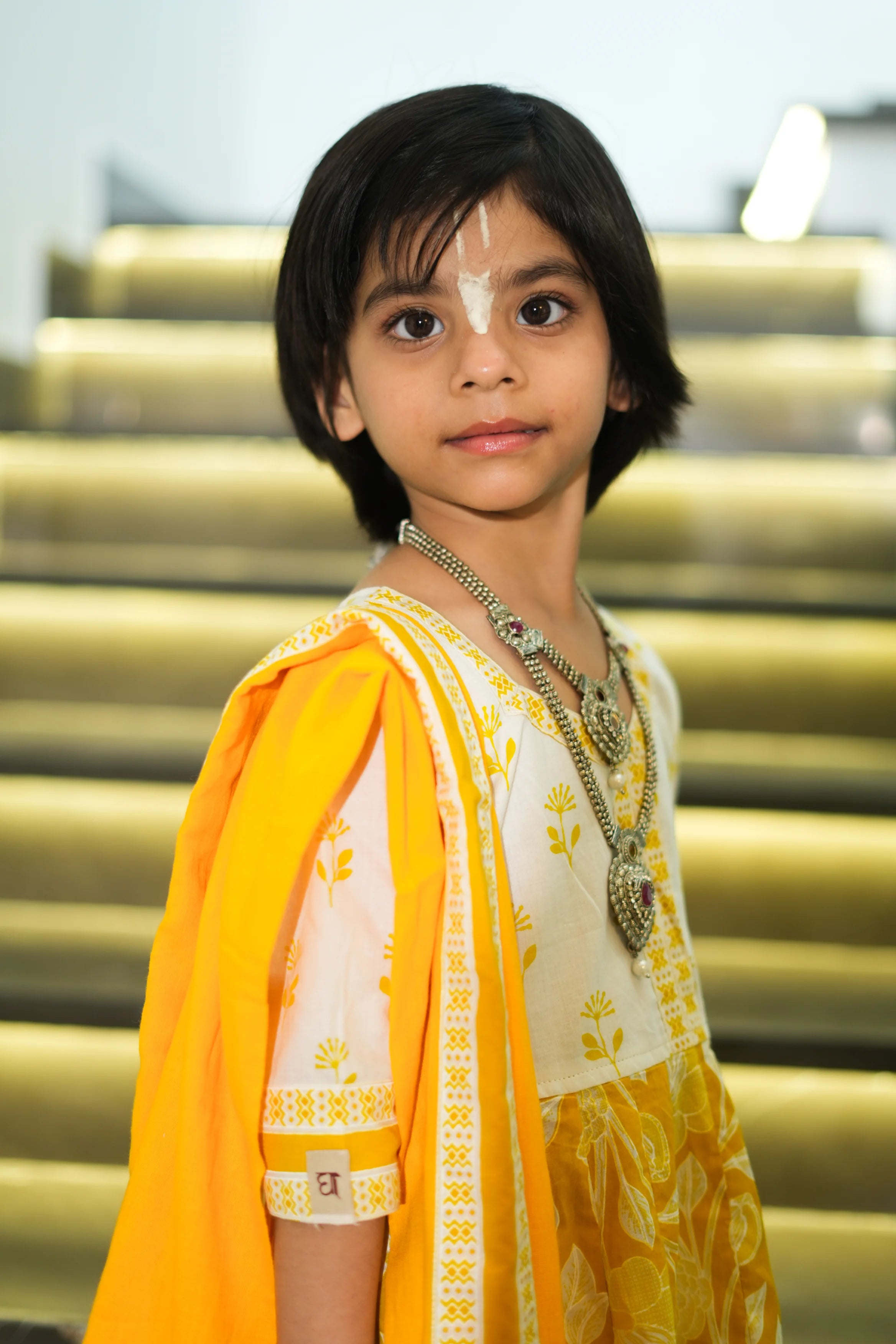 kutumb Peetambara- Baccha Anarkali Set