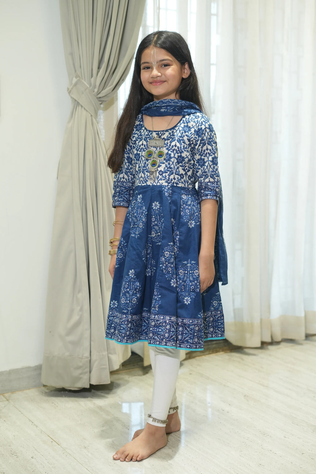 Kutumb Neel Saaj- Baccha Anarkali Set