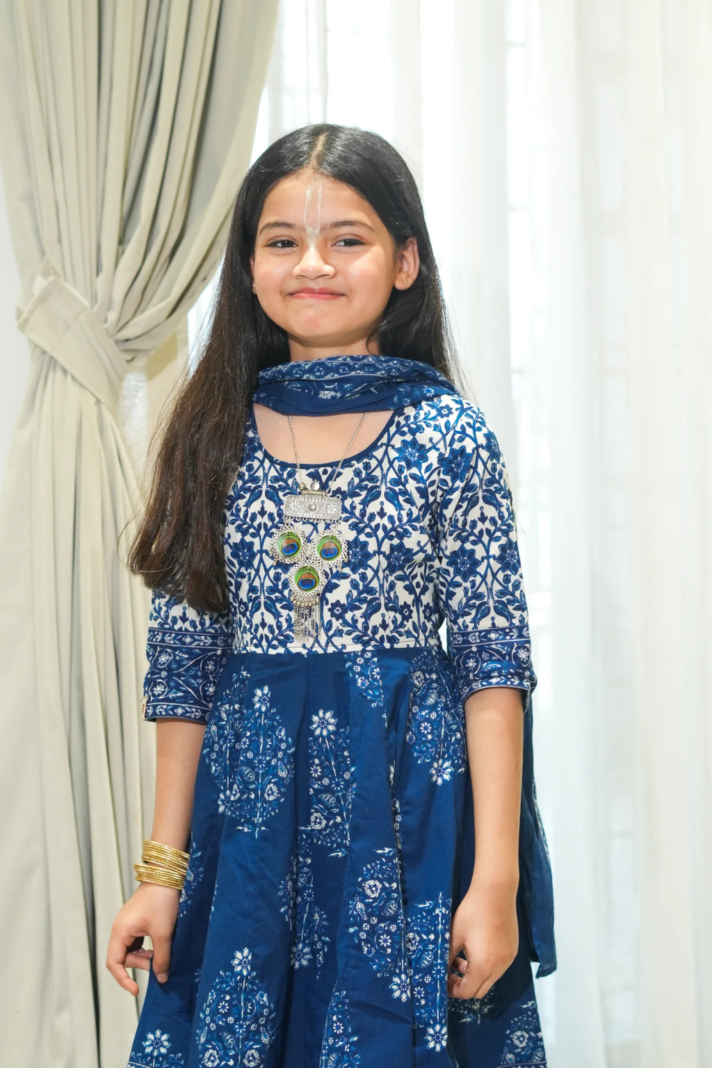 Kutumb Neel Saaj- Baccha Anarkali Set