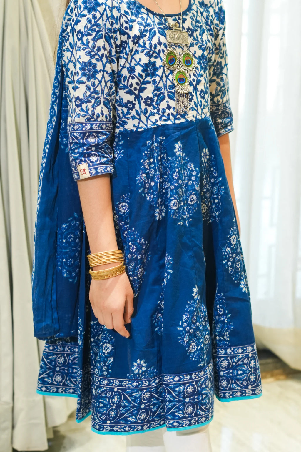 Kutumb Neel Saaj- Baccha Anarkali Set