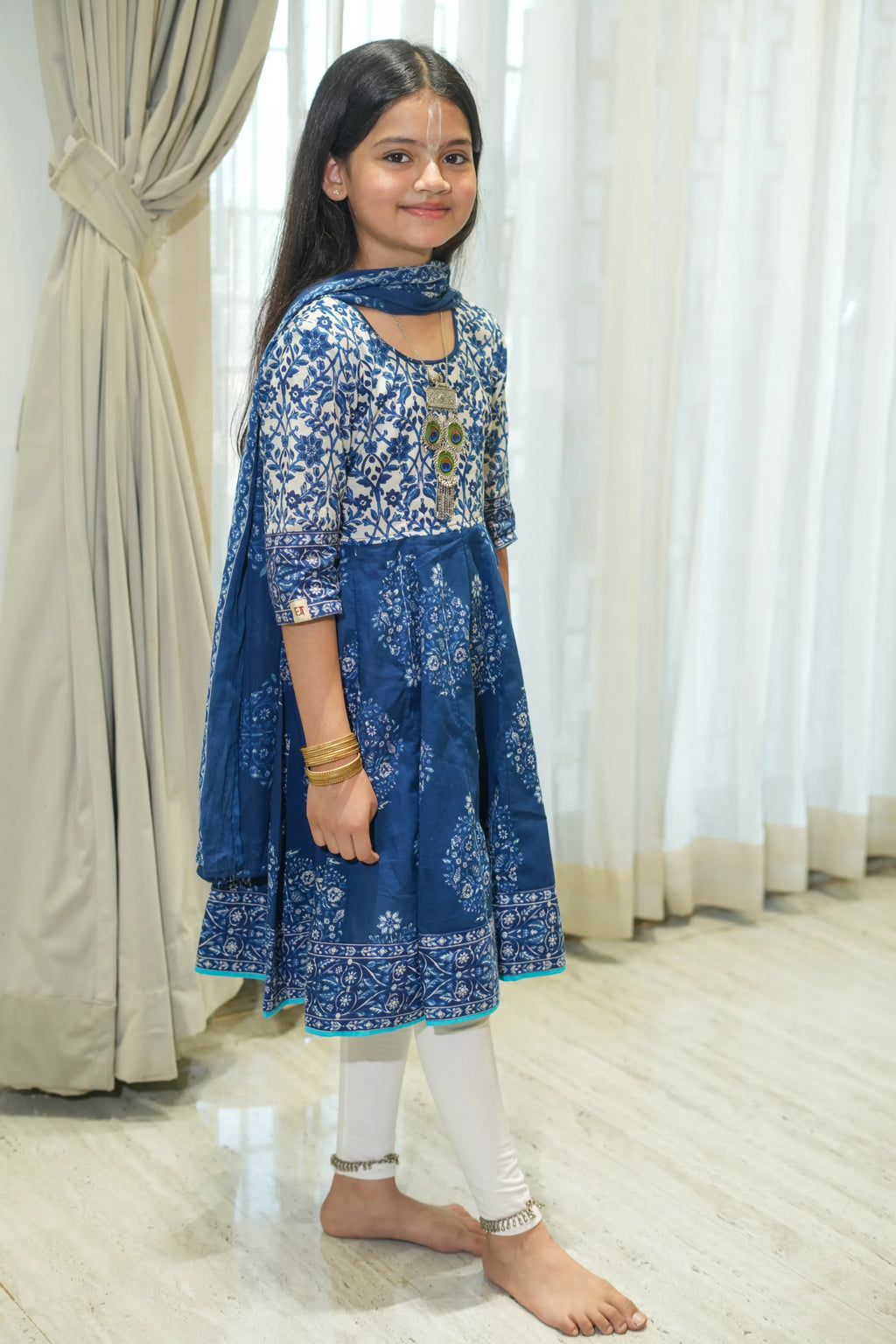 Kutumb Neel Saaj- Baccha Anarkali Set