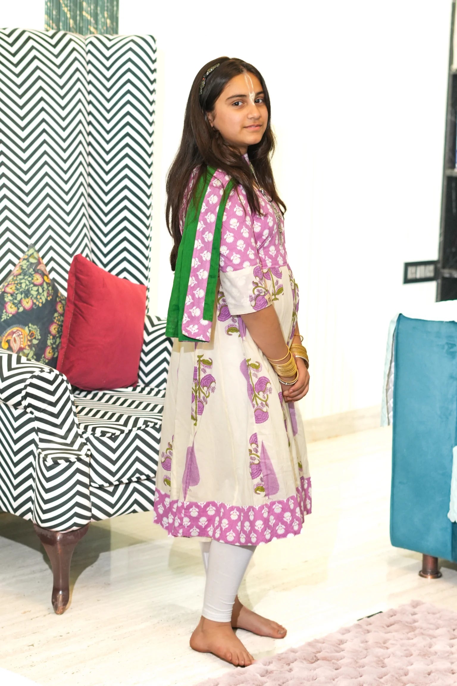 Kutumb Phool Raas -  Baccha Anarkali Set