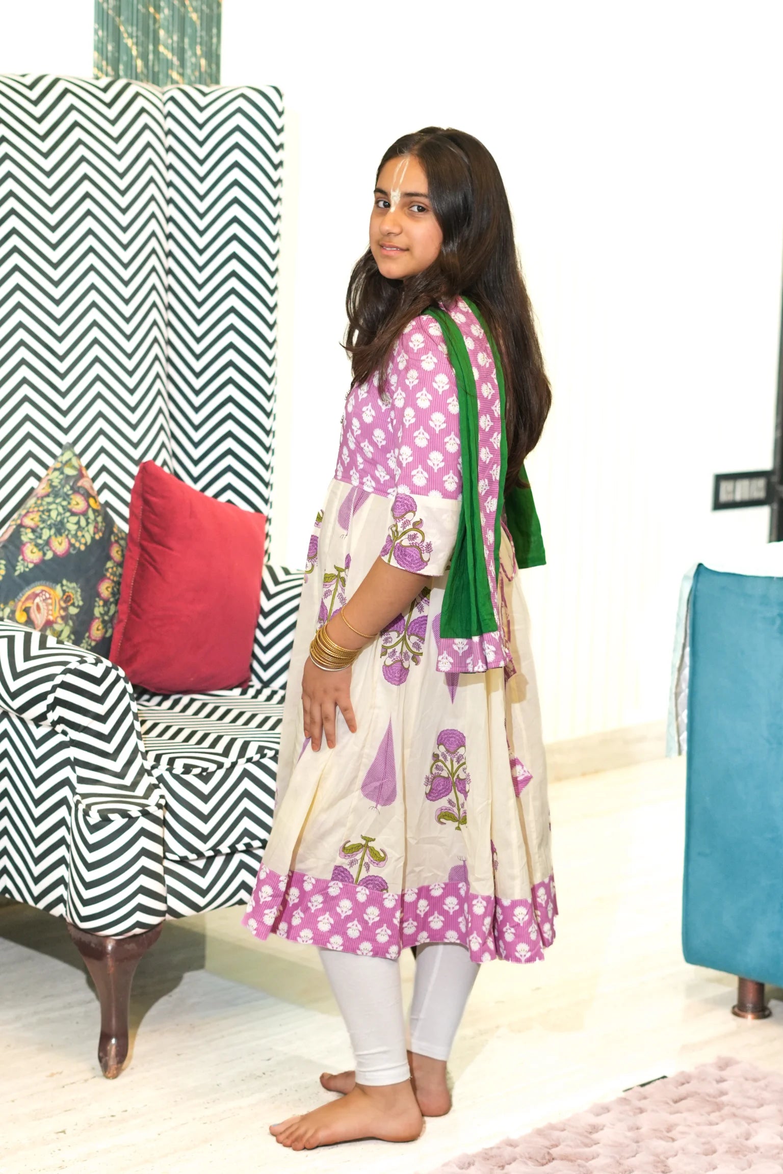 Kutumb Phool Raas -  Baccha Anarkali Set