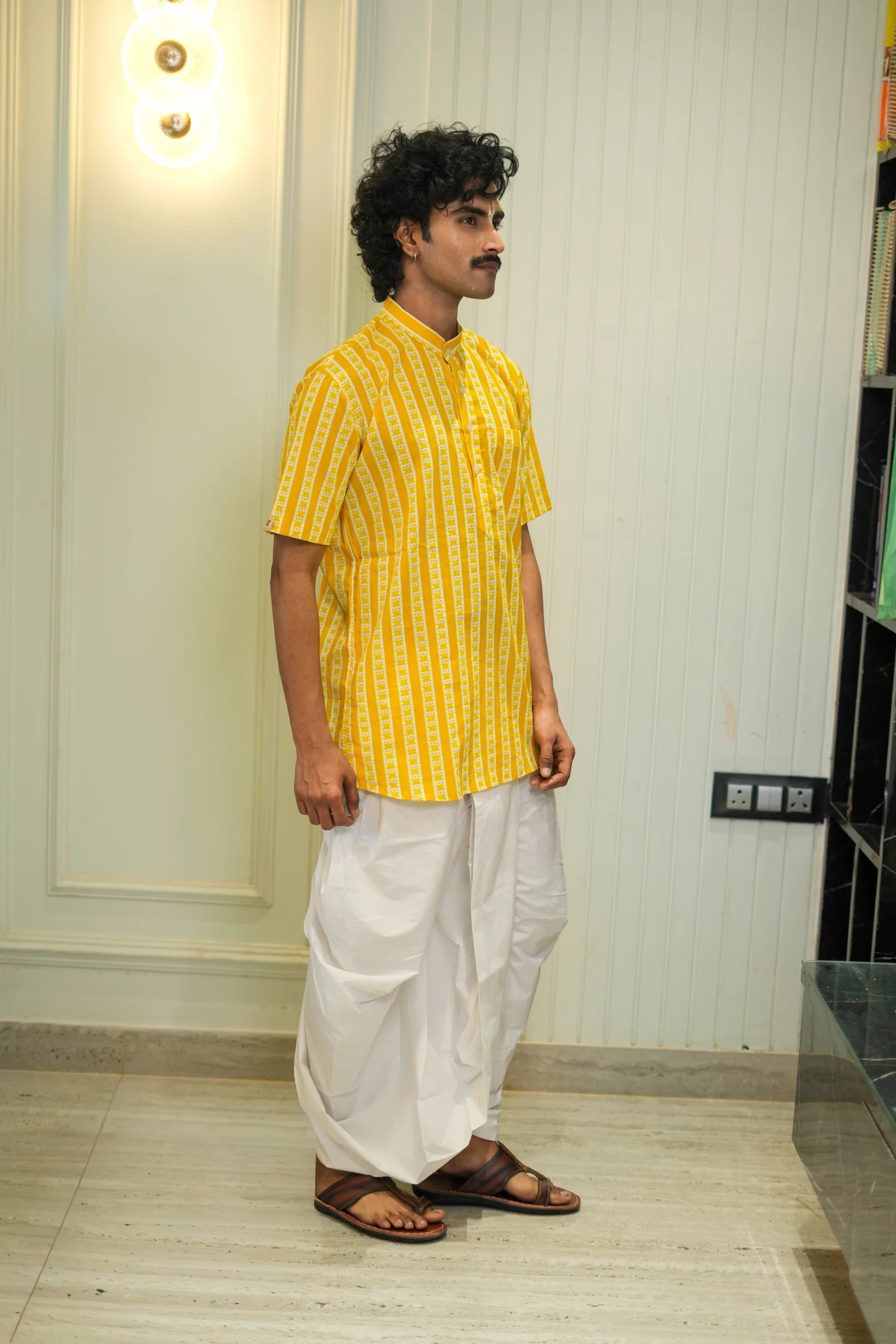 Kutumb Peetambara - Men's Kurta And Dhoti Set