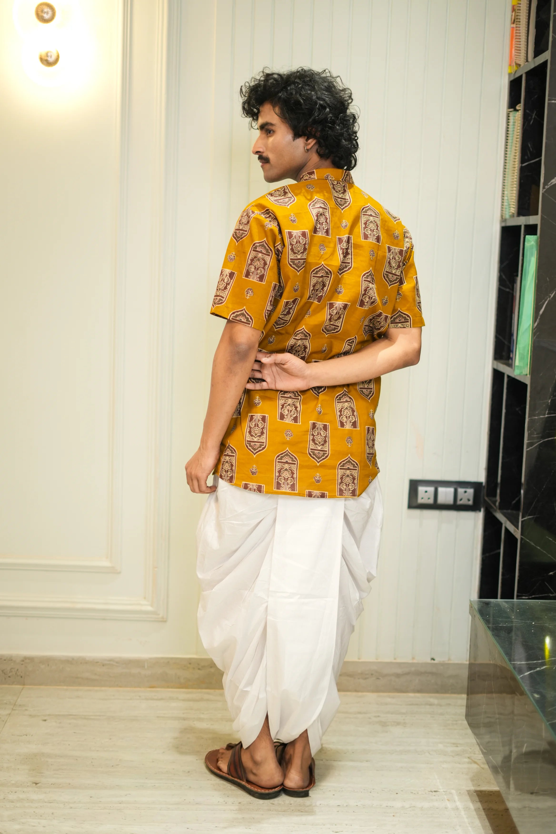 Kutumb Rajsi Raas-  Mens Kurta and Dhoti Set
