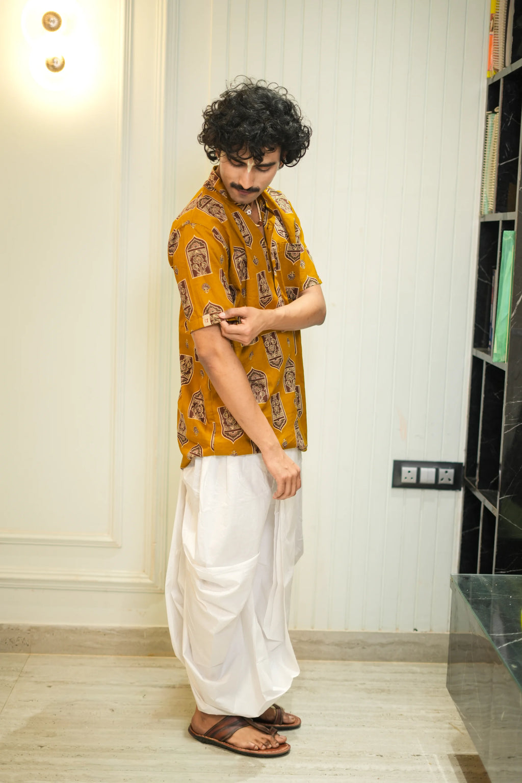 Kutumb Rajsi Raas-  Mens Kurta and Dhoti Set