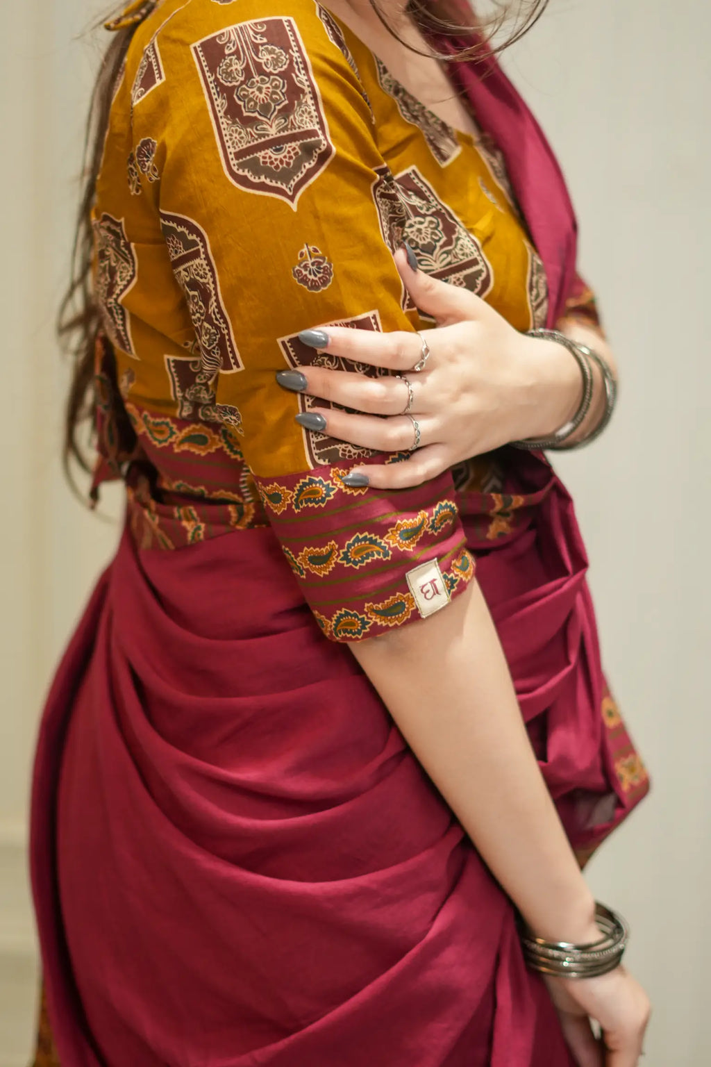 Kutumb Rajsi Raas Frill-Gopi Dress