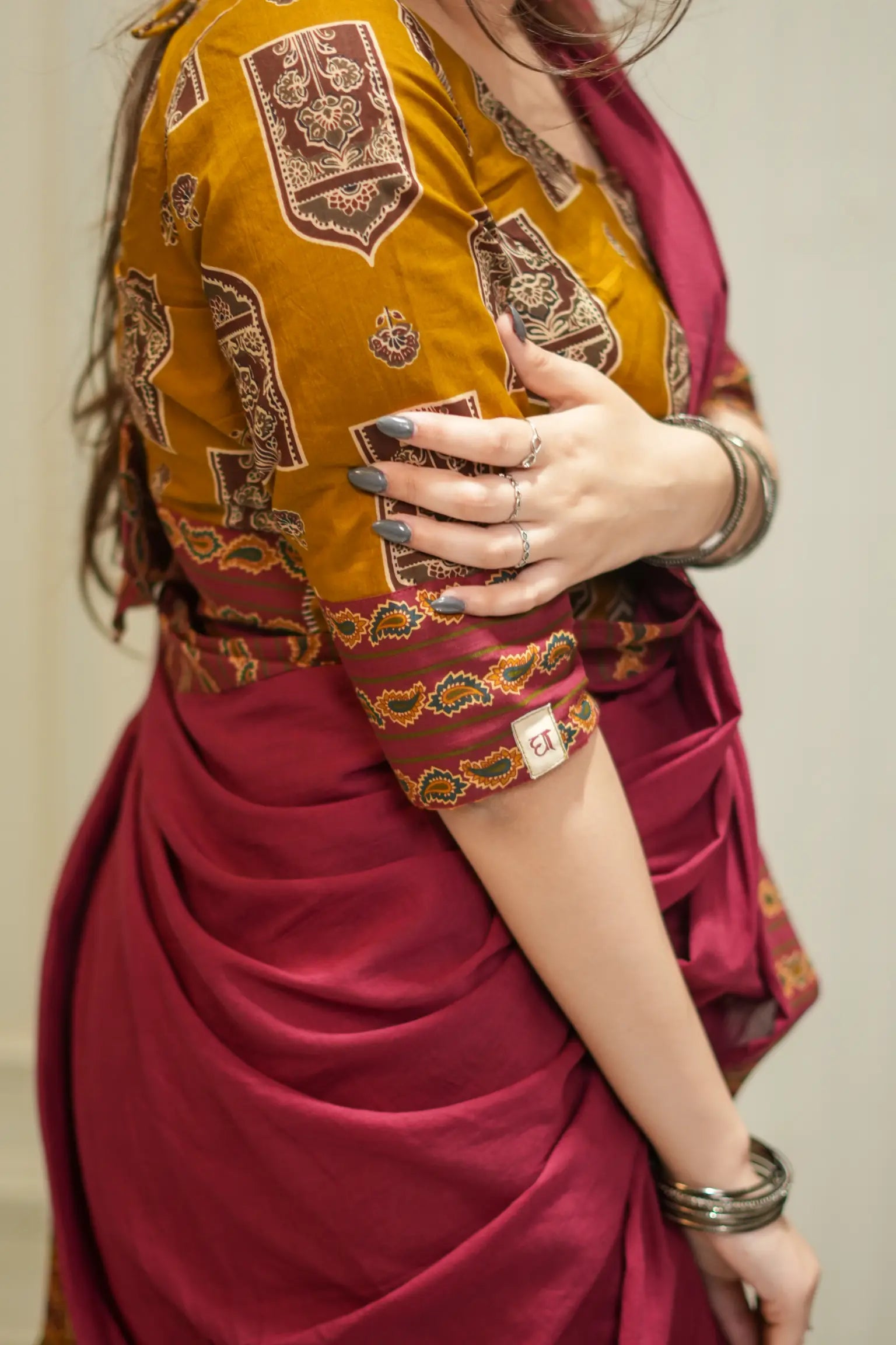 Kutumb Rajsi Raas Frill-Gopi Dress