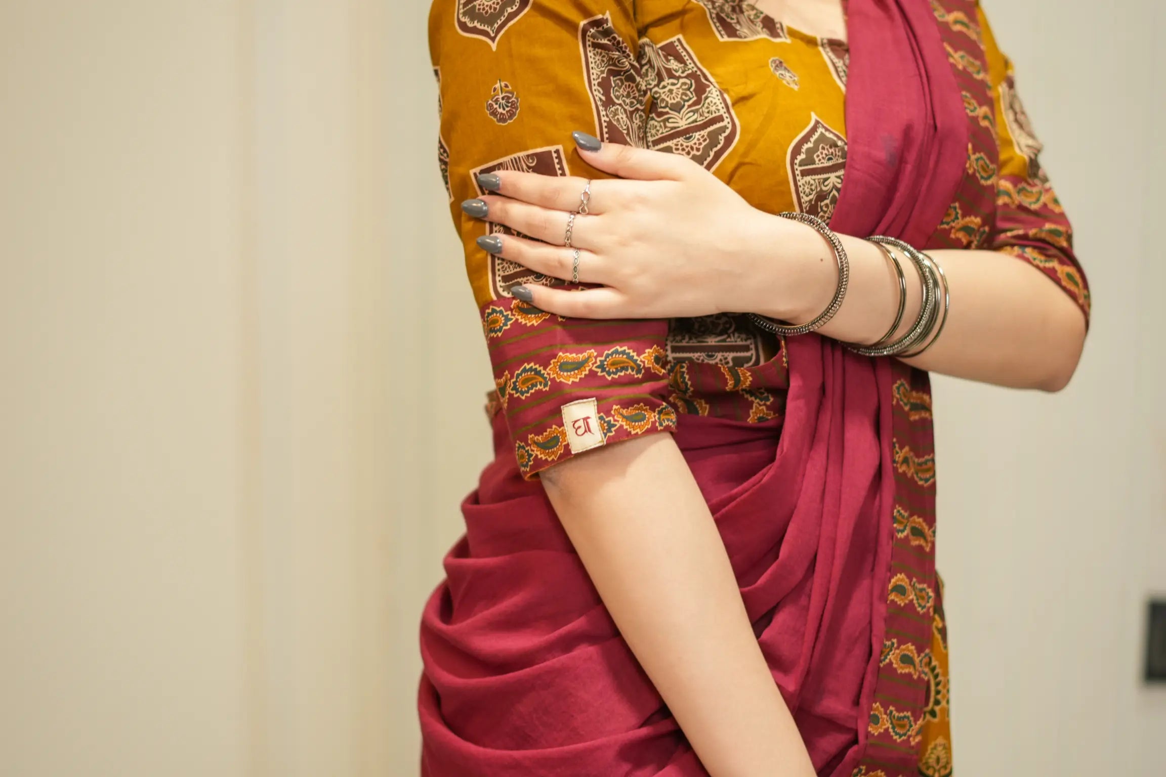 Kutumb Rajsi Raas Frill-Gopi Dress