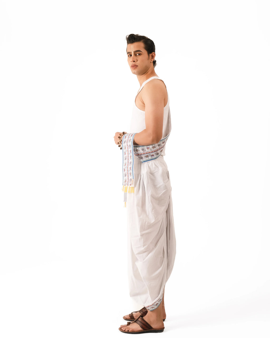 Gajanka Set- Readymade dhoti and dupatta
