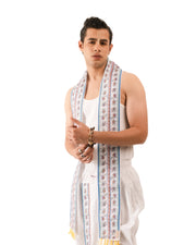 Gajanka Set-  Pant Style dhoti and dupatta