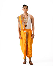 Ambar Pant style Dhoti and Dupatta