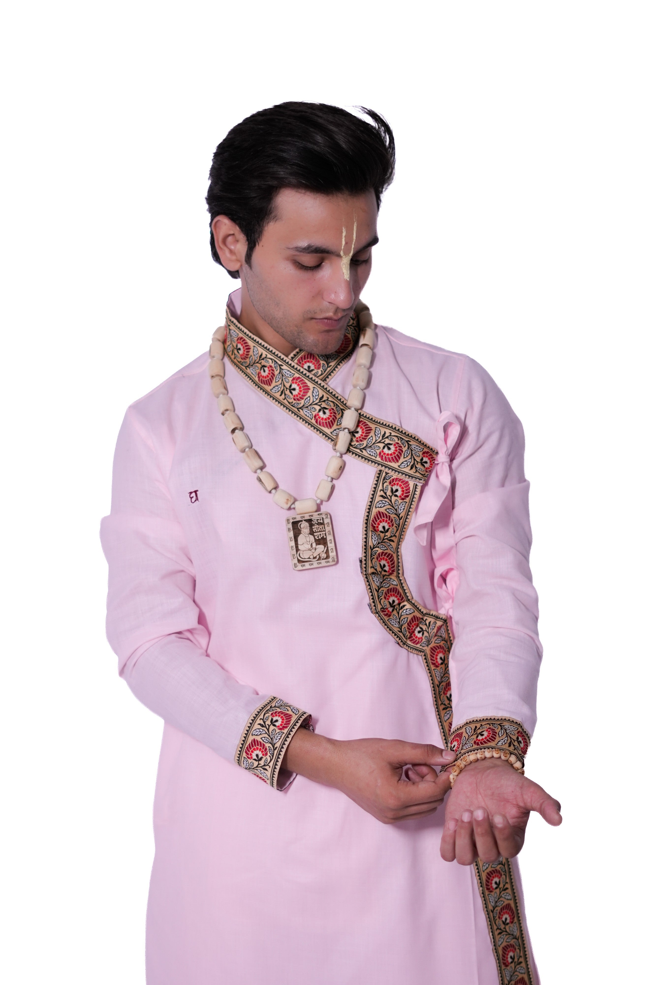 Anurag Border Bagalbandhi - Pink