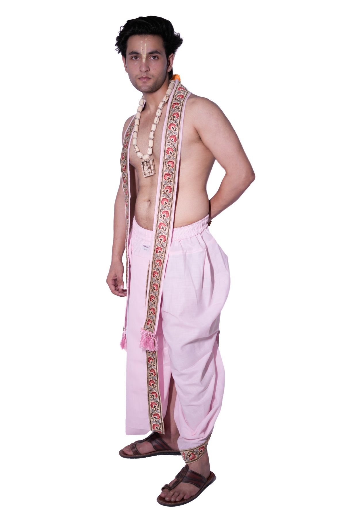 Readymade Dhoti and dupatta set - Anurag Pink