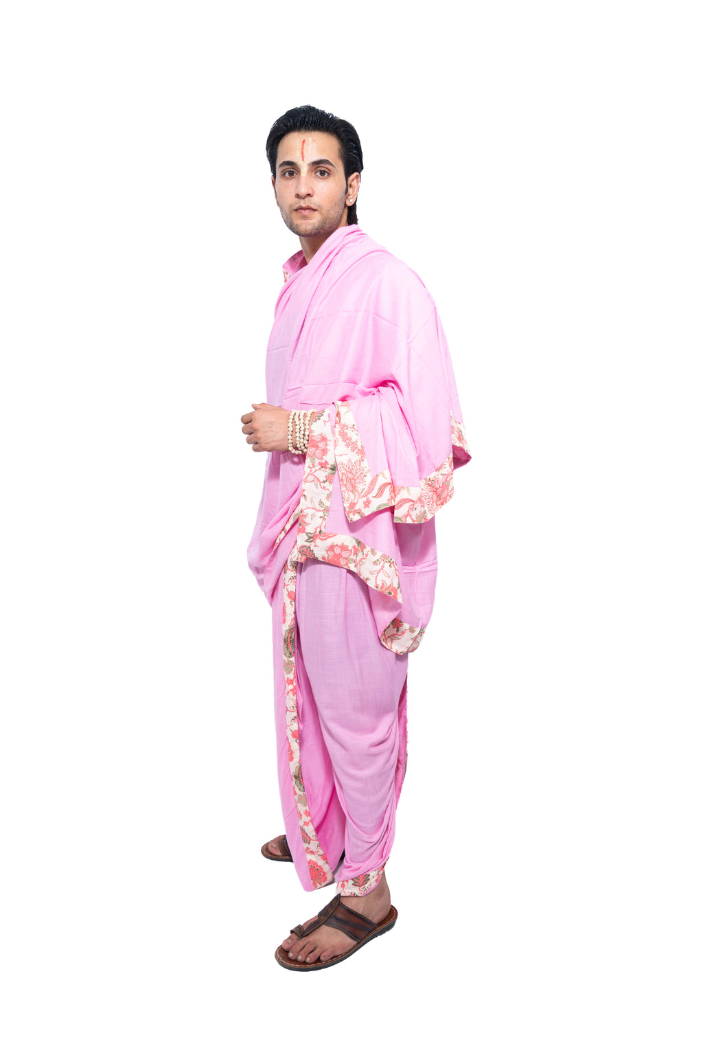 Kishori Readymade Dhoti and dupatta set - Pink
