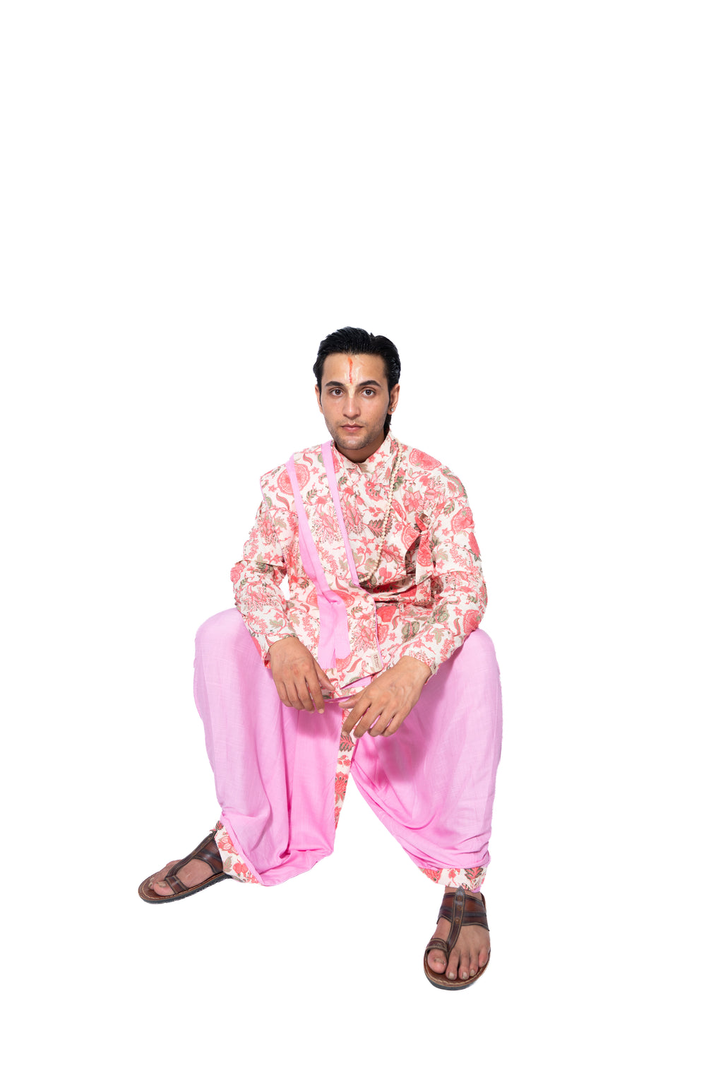 Kishori Bagalabandhi and Dhoti Set- Pink
