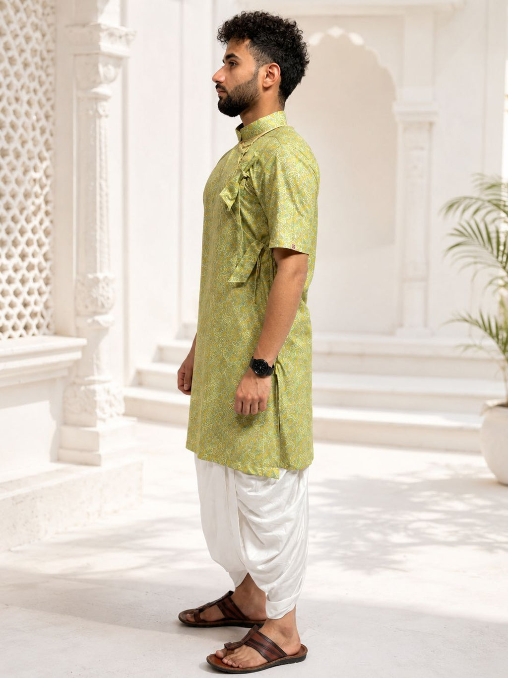 Half Sleeve Collar Printed Bagalbandhi
