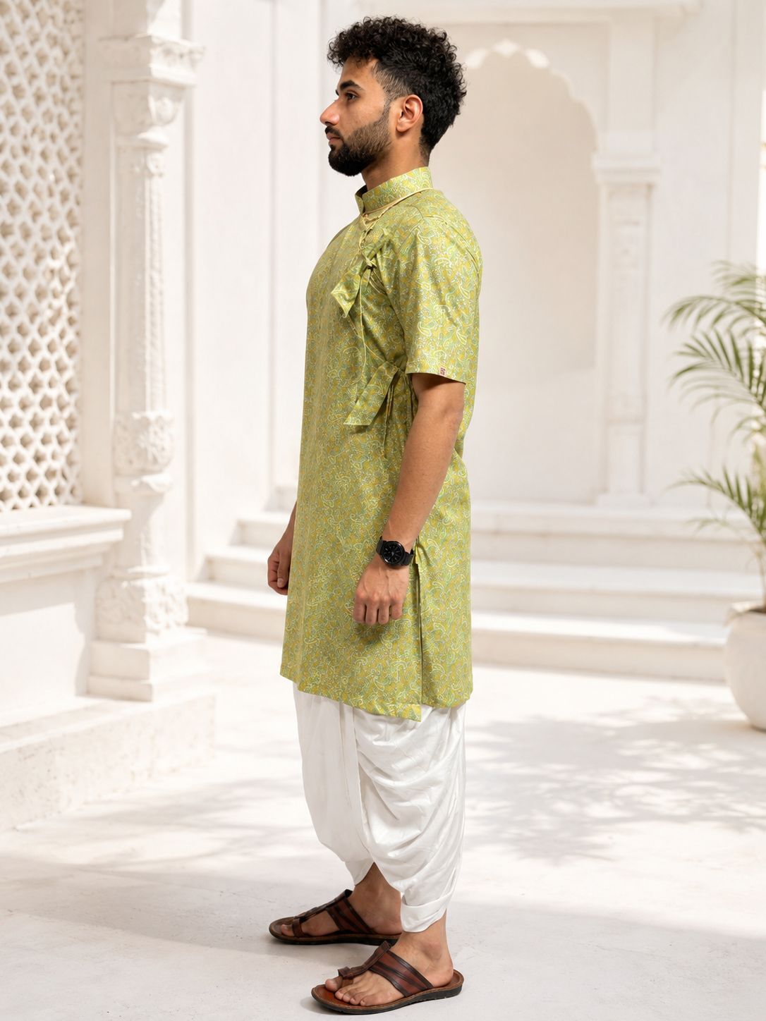 Half Sleeve Collar Printed Bagalbandhi