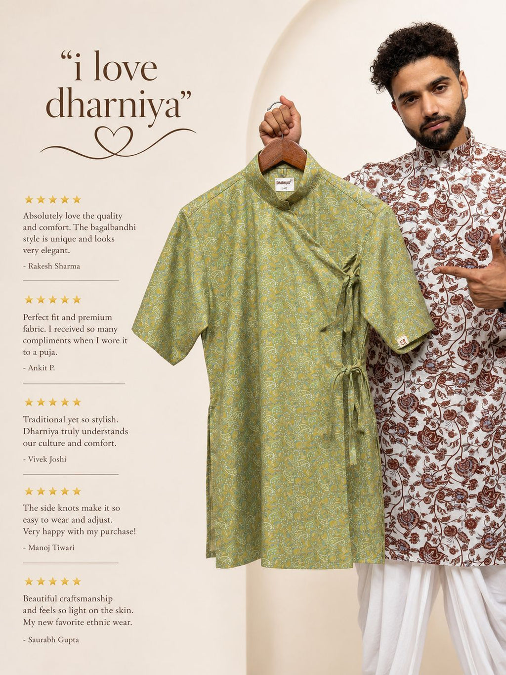 Half Sleeve Collar Printed Bagalbandhi