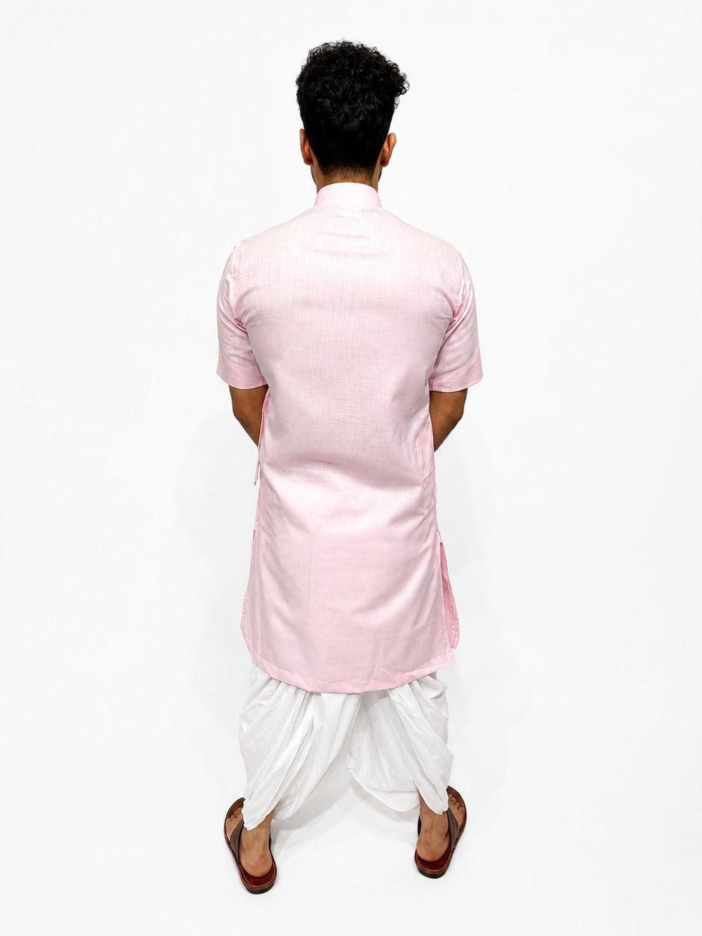 Pure Cotton Half Sleeve Bagalbandi Pink