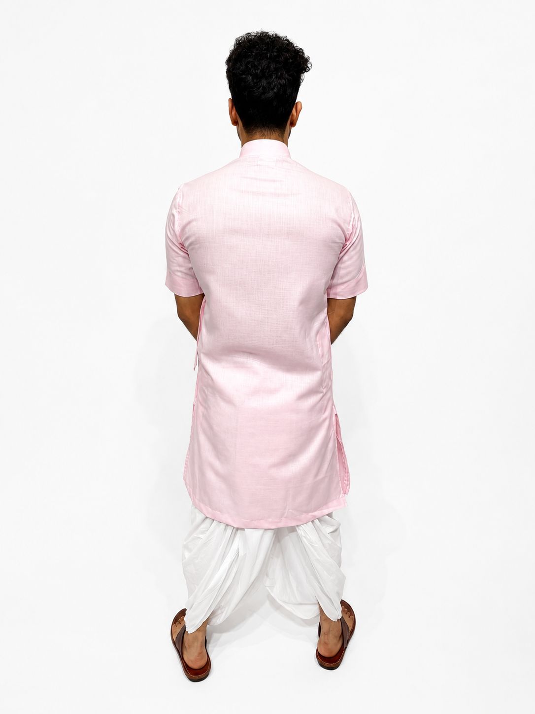 Pure Cotton Half Sleeve Bagalbandi Pink