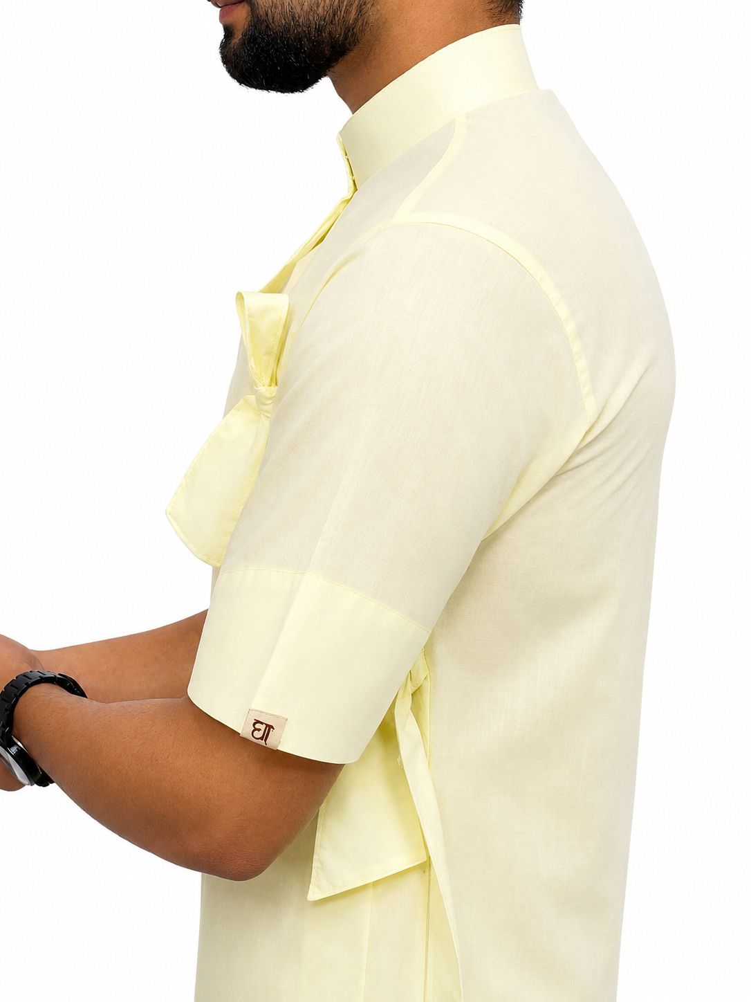 Pure Cotton Half Sleeve Bagalbandi Cream