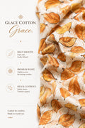 Printed Glace Cotton Kurta White