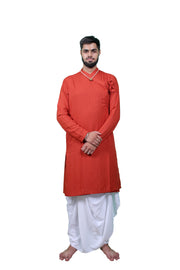 Heritage Bhagalpuri Bagalbandhi Red-Ochre